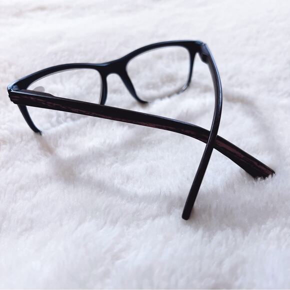 Owen Blue with Dark Wood Reader Glasses - Picture 7 of 11